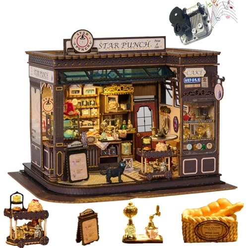 Miniature Wooden Dollhouse Furniture Kit - Creative Room 1:24