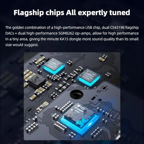 KA15 - Portable DAC Headphone Amplifier Black