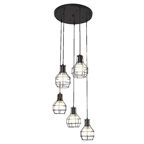Clip Chandelier - E27 8 head Black