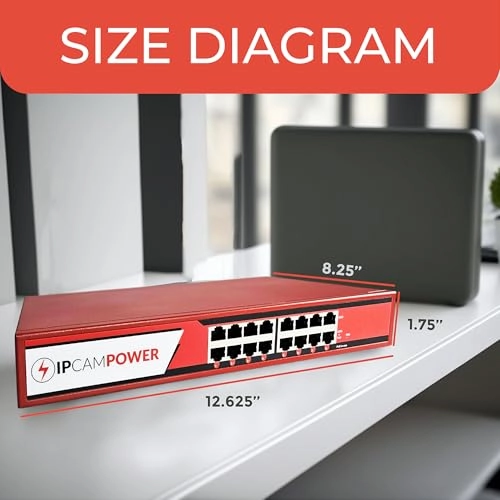 POE Injector Hub - 90W per port 250W 8 ports 10G 802.3bt