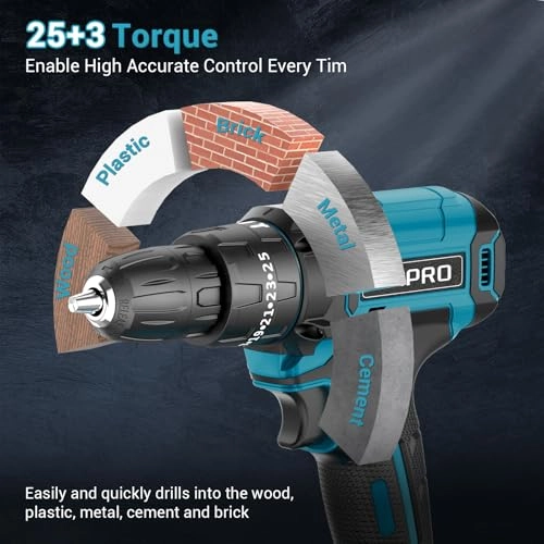 Hammer Drill - 2 x 2.0Ah