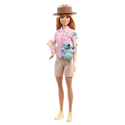 Barbie Zoologist Doll - 12 inches Koala & Baby Figure Ages 3+