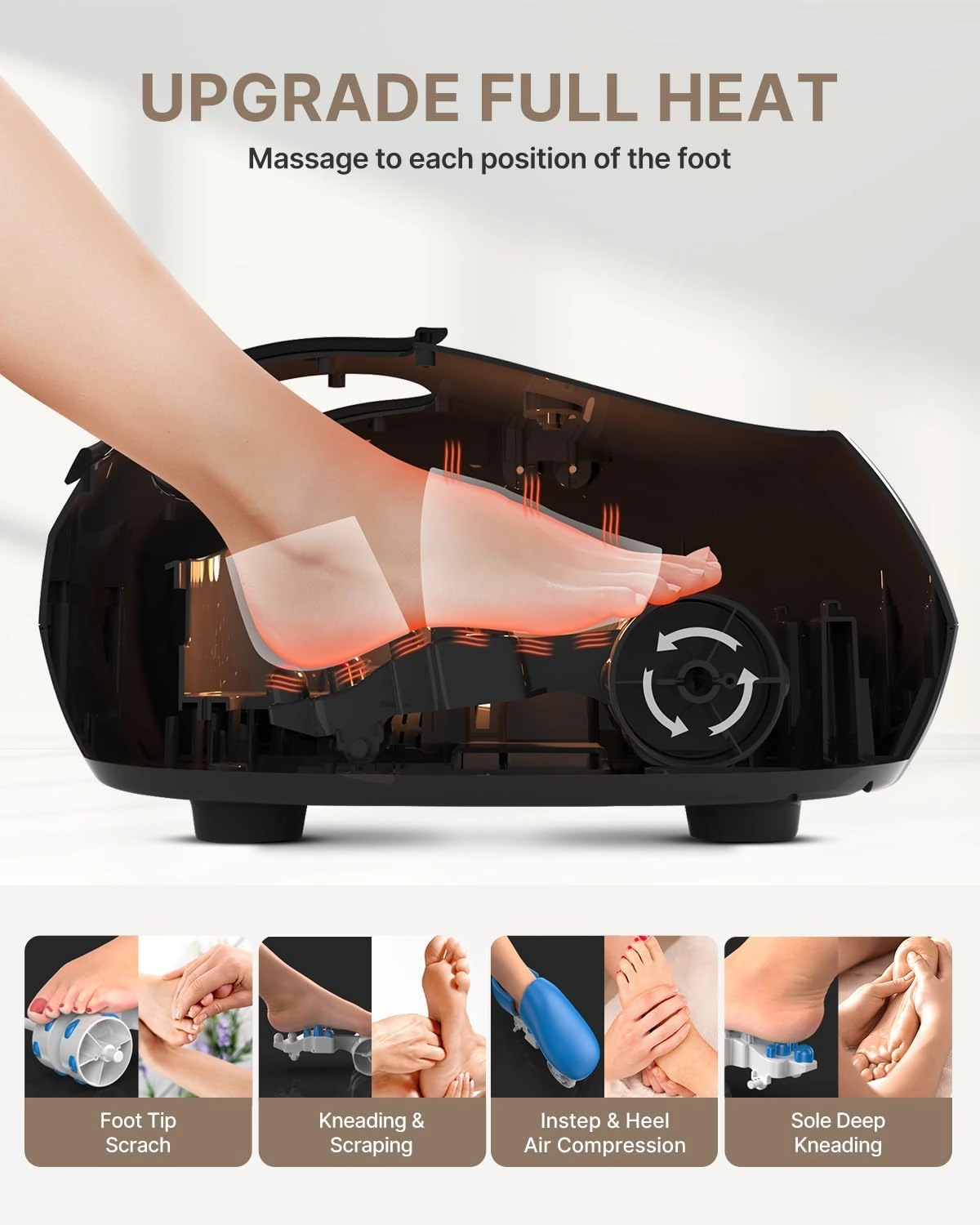 6294002384983 Foot Massager - Heat Remote Shiatsu