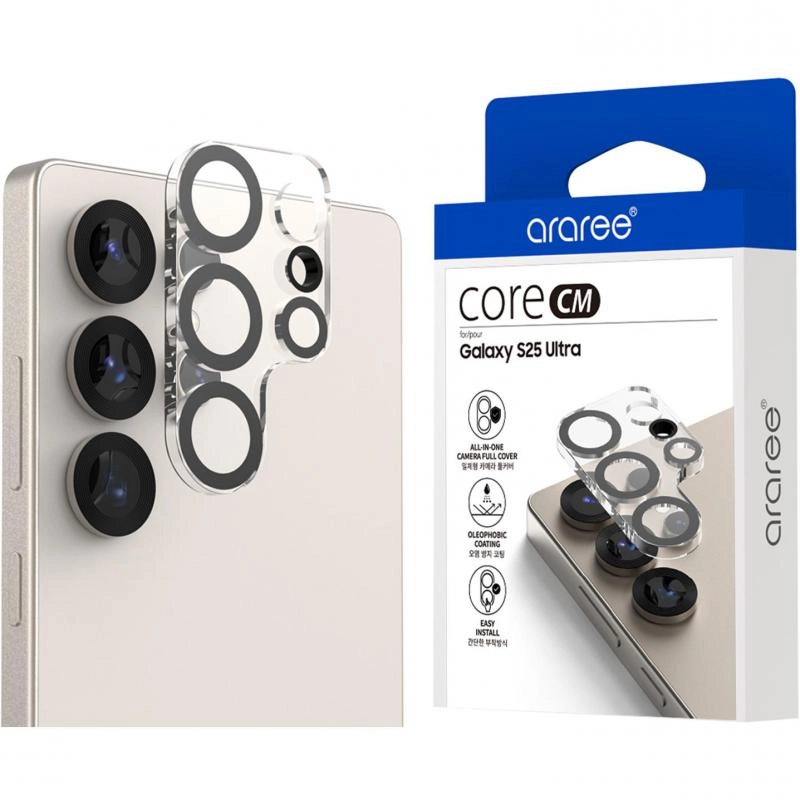 araree Privacy Screen Protector + Camera Lens Protector for Samsung Galaxy S25 Ultra