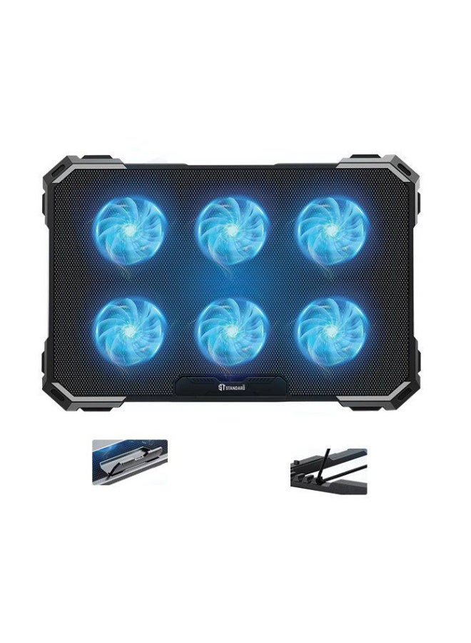 ICE-06N - 6*blue Led Fans UP to 17 Inch