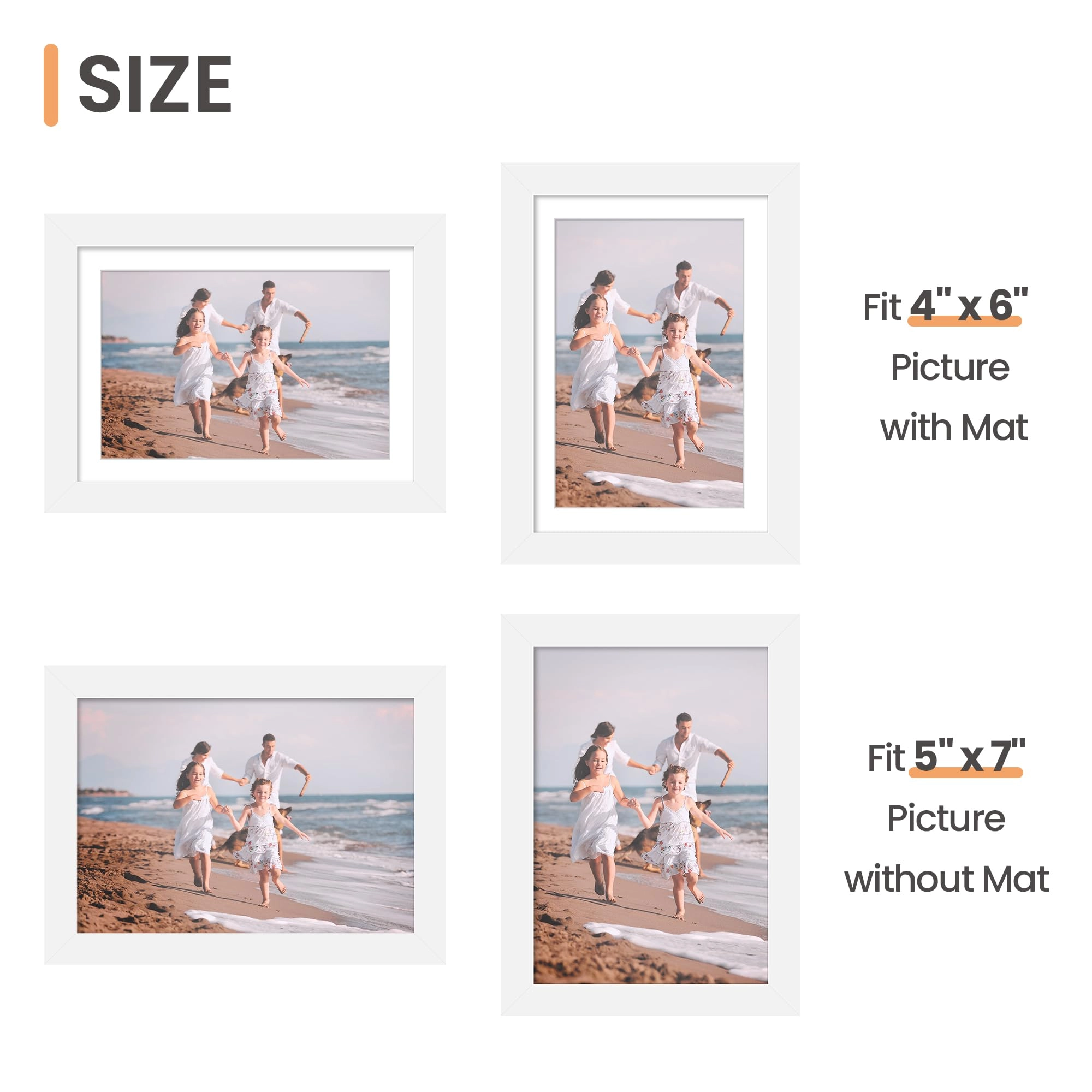7x5 photo frames - 12.7x17.78cm