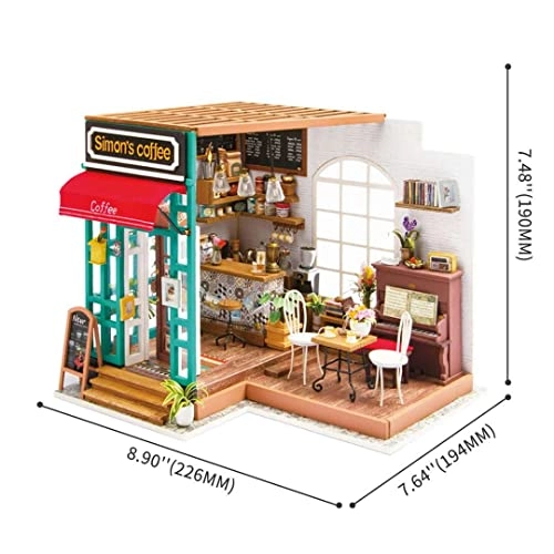 DIY Miniature Dollhouse Kit - Simon's Time Cafe