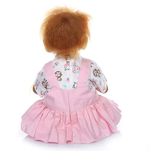 Reborn Monkey Doll - 21 inches (52cm) Silicone Vinyl Brown Ages 3+
