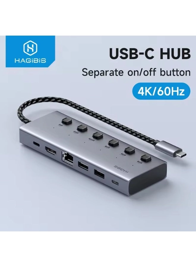 Magnetic USB C Hub - Type-C Android laptop tablet