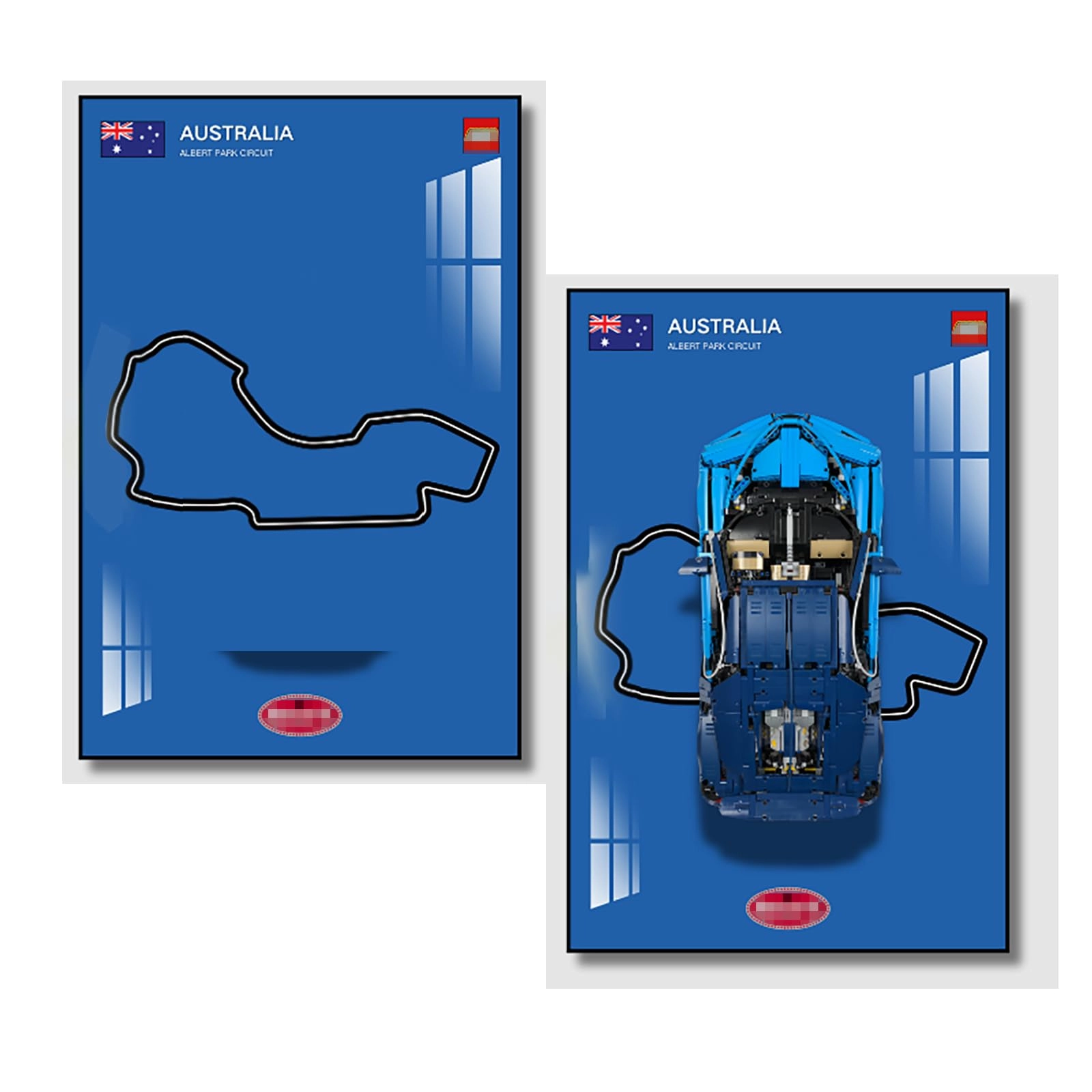 bodamaike Technic Display Wallboard (42083) - Albert Park Circuit in Australia