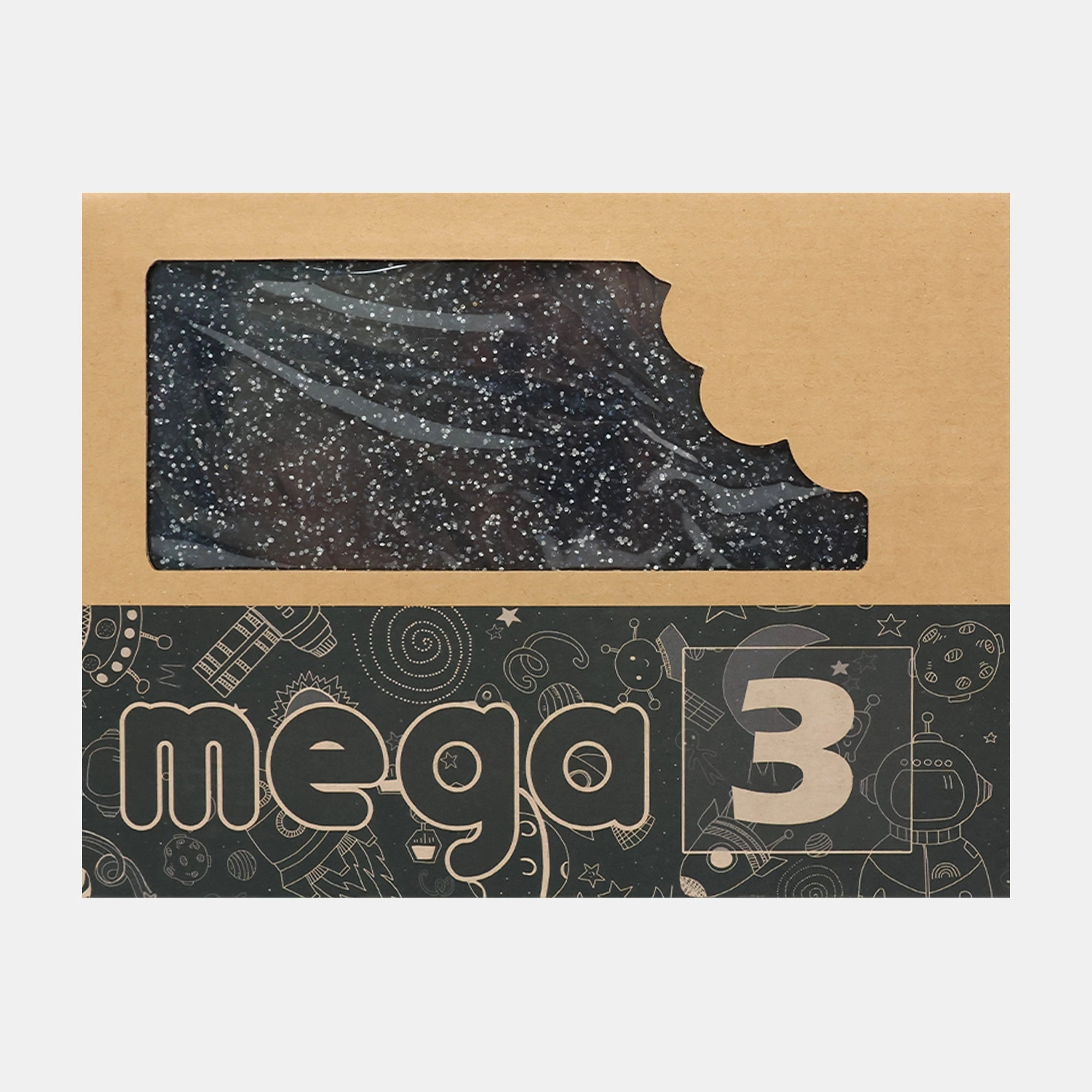 MUNCHBOX Mega 3 - Sparkle Black over five cups