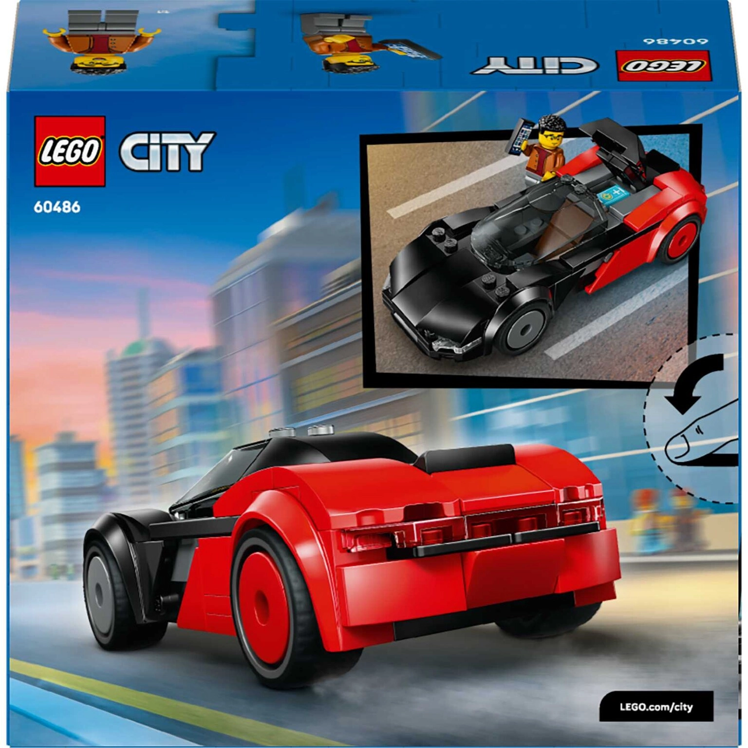 COLOR LAND CHILDRENS TOYS CENTER LLC City EV Supercar (60486) - Minifigure