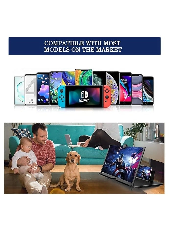 Screen Magnifier - Foldable 16" 3D for All Smartphones