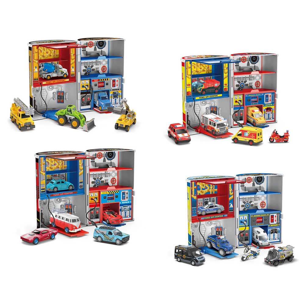 Parking Lots - 1 pc Assorted Die-Cast Playset
