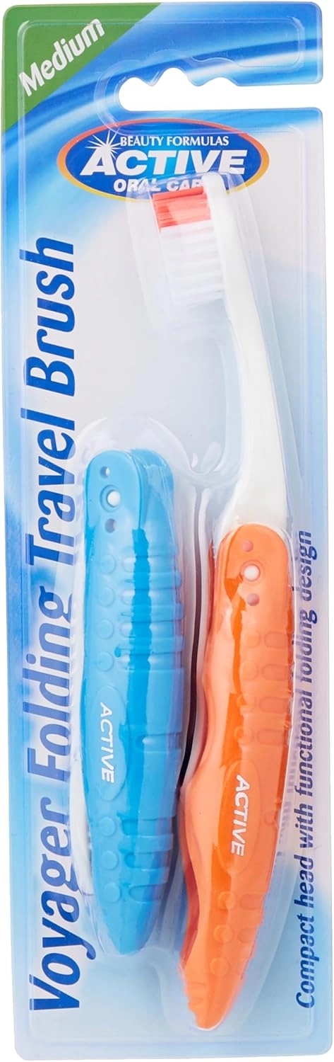 Voyager Folding Travel Toothbrush 2-Piece Pack