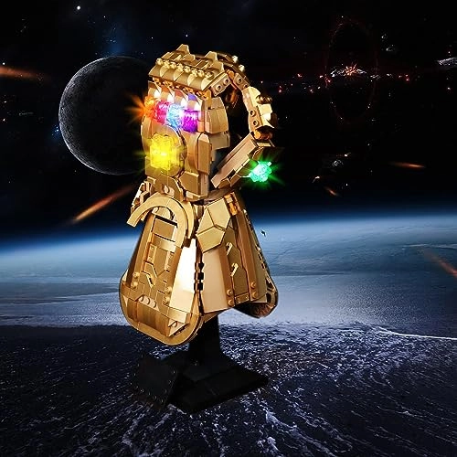 LED Light Set for LEGO Marvel The Infinity Glove 76191 - copper line 1 5 Volts (DC)