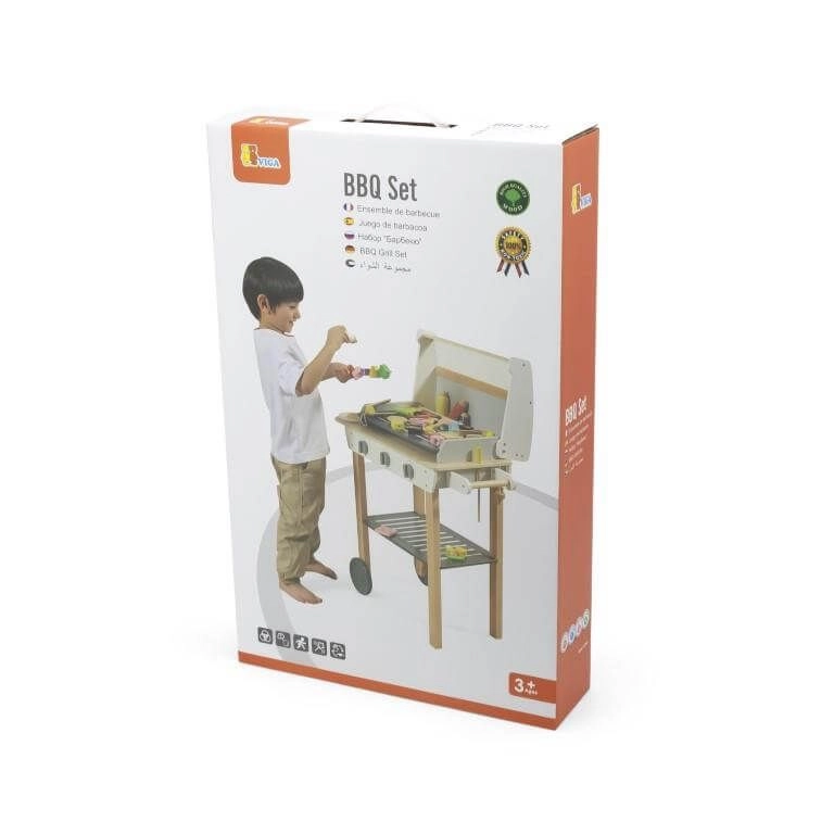 Wooden BBQ Play Toy Set - 47 pcs (SIGT-44656)