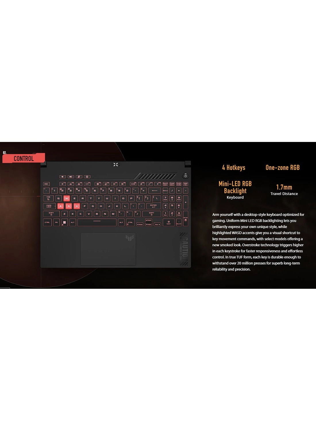 TUF Gaming F15 FX507ZV4-LP055W - 15.6'' Core i7-12700H 16GB DDR4 512GB SSD