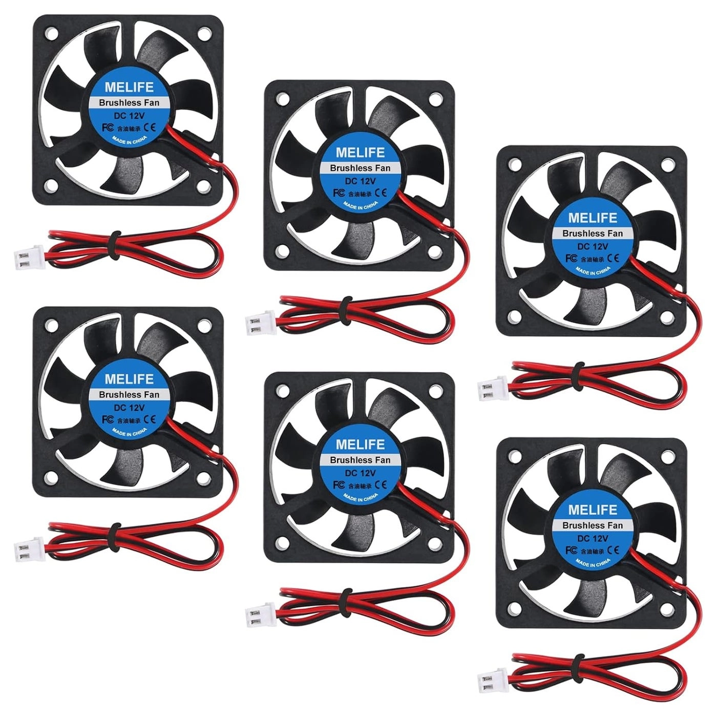 MELIFE 5010 3D Printer Fan - 6 fan(s) 50 millimeter