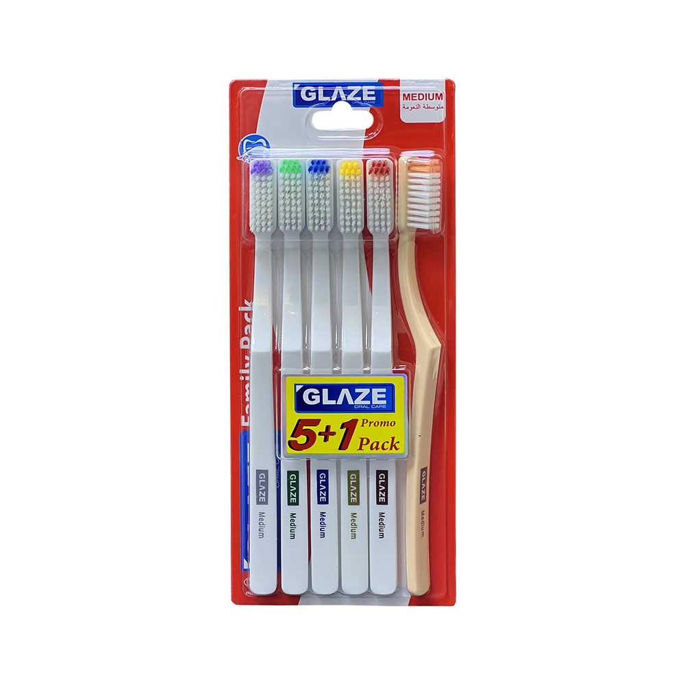 GLAZE Toothbursh - 6-Piece Pack