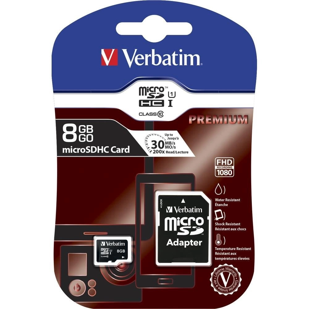 Verbatim Premium SDHC Memory Card - 8GB