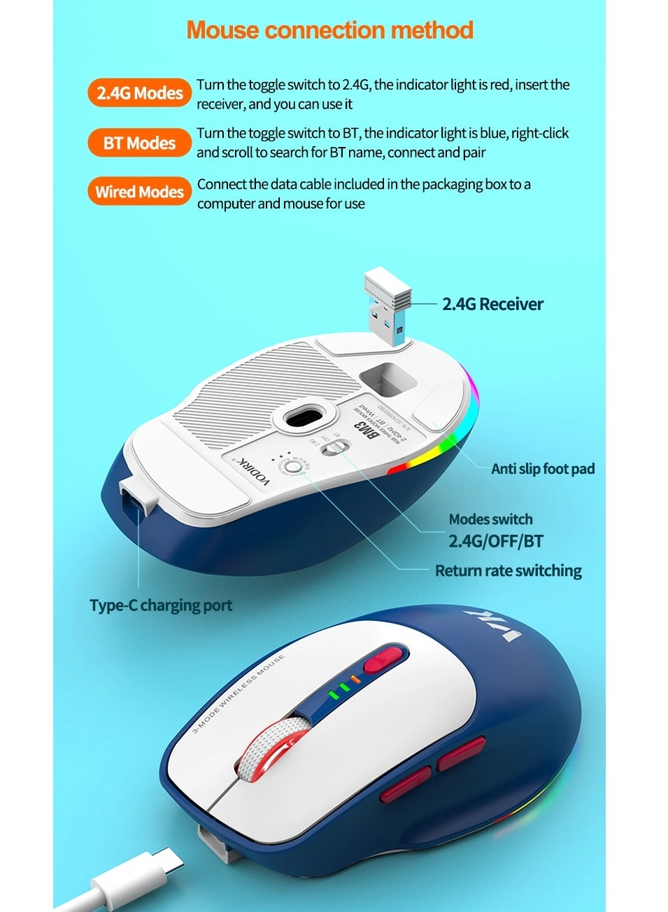 BM3 Mouse - Wired/Wireless