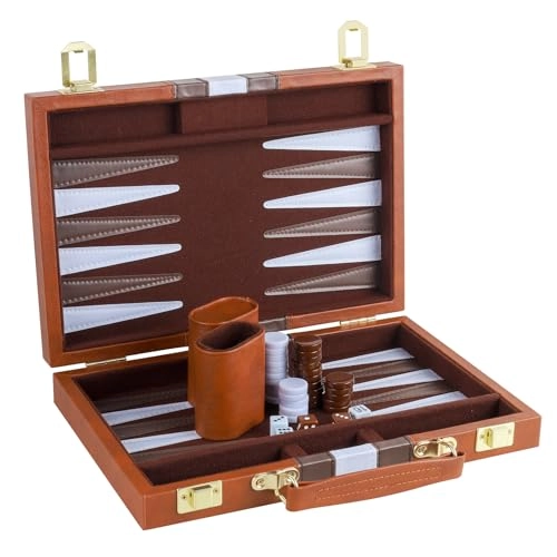 Backgammon Set - PU Leather Case