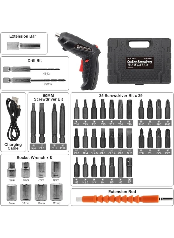 Electric Screwdriver - 1300 mAh Kit