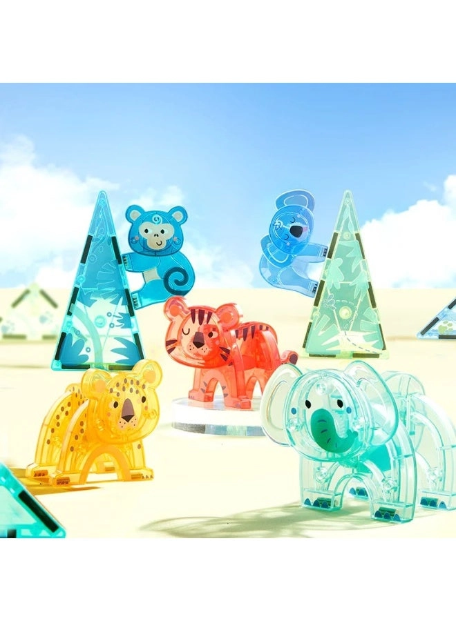 Colorful Magnetic Tiles - 40 pcs