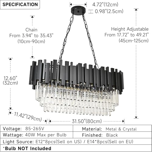 Crystal Chandelier - 60 to 100cm