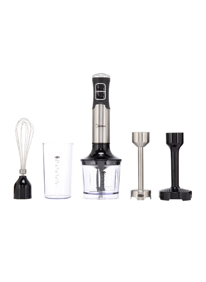 Midea MJ-BH1001W - Hand Blender with Chopper Bowl and Whisk Attachments