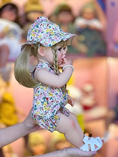 Reborn Doll - 22 Inches (55 cm) Vinyl Girl Sleeping Ages 3+