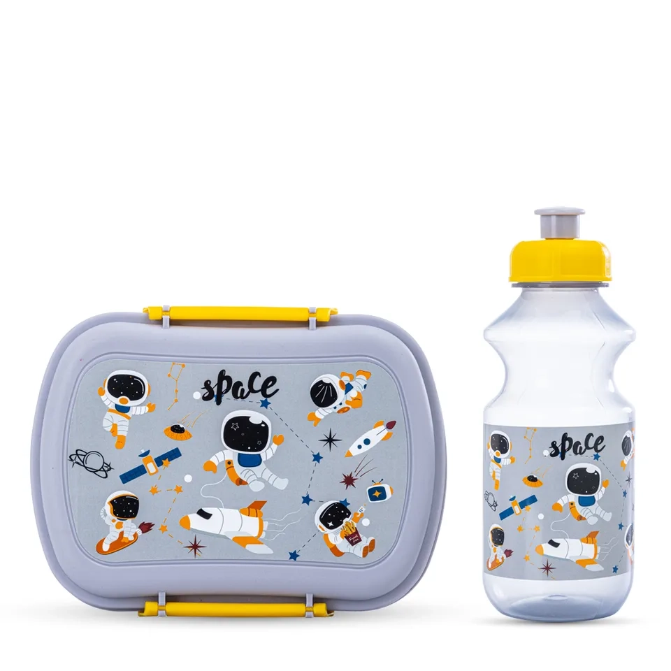 Lunch Bag - Dinosaurs + Lunch Box - 750 ml + Water Bottle - 450ml