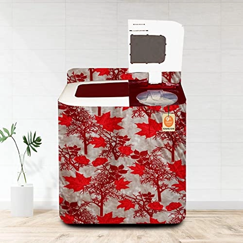 Shub Design Top Load Semi Automatic Washing Machine Cover - Blue 6 Kg 6.5 kg 7 kg 7.5 kg