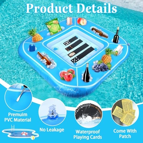 Floating Pool Games Table - Large Pool Game Table Set