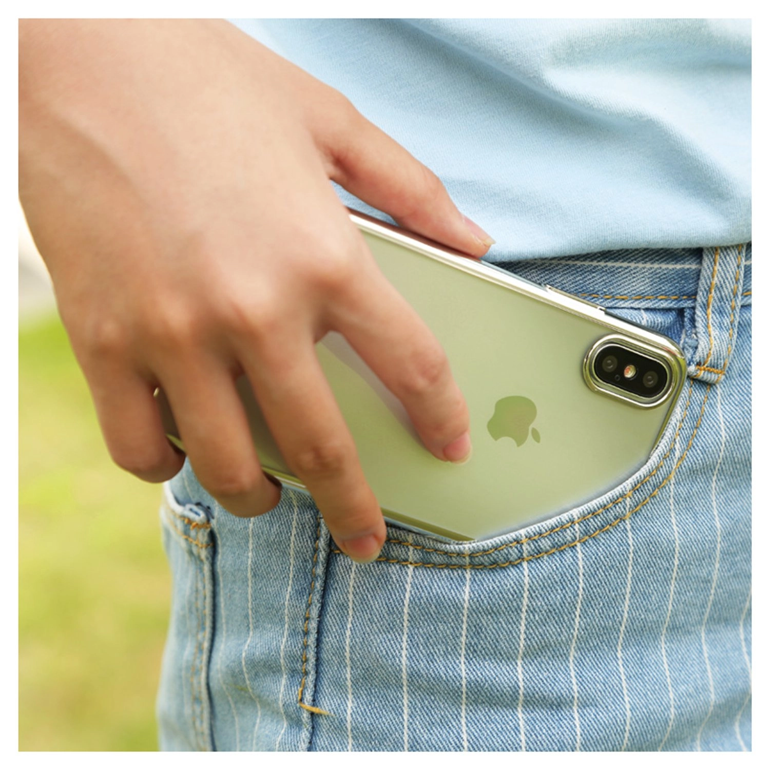 Electroplating Cover Back Case for Apple iPhone X