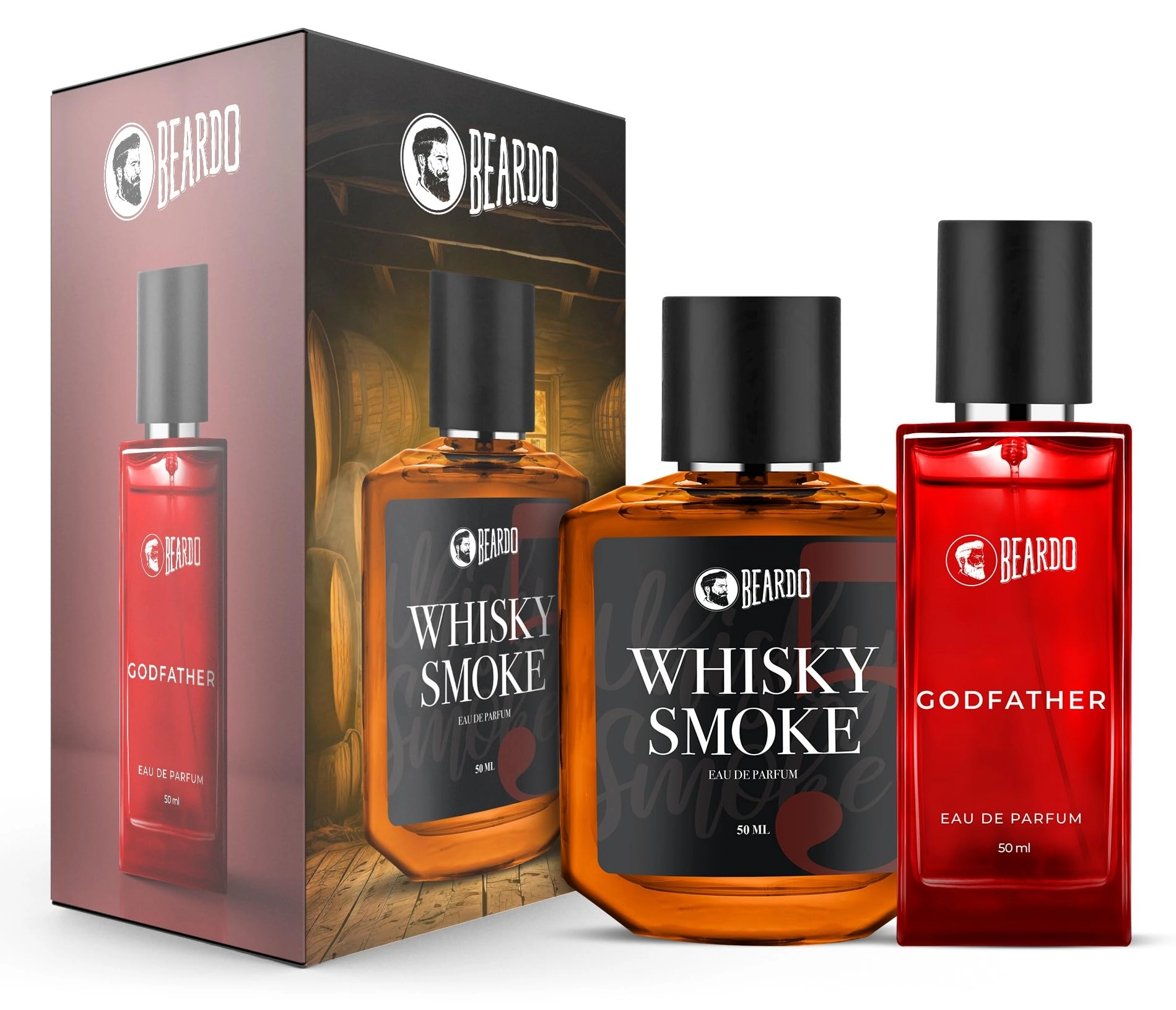 Helios Packaging Whisky Smoke - Eau de Parfum 50ml + Godfather - Eau de Parfum 50ml