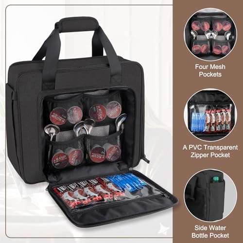 Coffee Maker Travel Bag - 2.2 Pounds Black