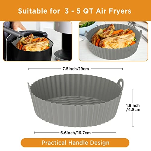 Silicone Air Fryer Liner - Silicone 2-Pack