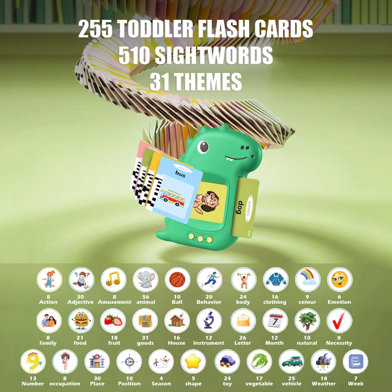 visator Flash Cards Language - 1-6 Years Old