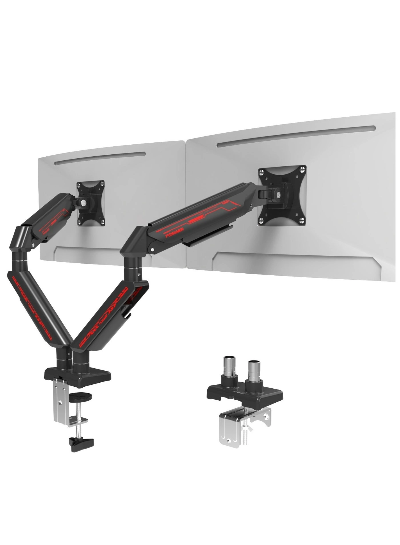 Fydeamer PC Monitor Arm - Dual Arm 17-35 inches 75x75mm 100x100mm