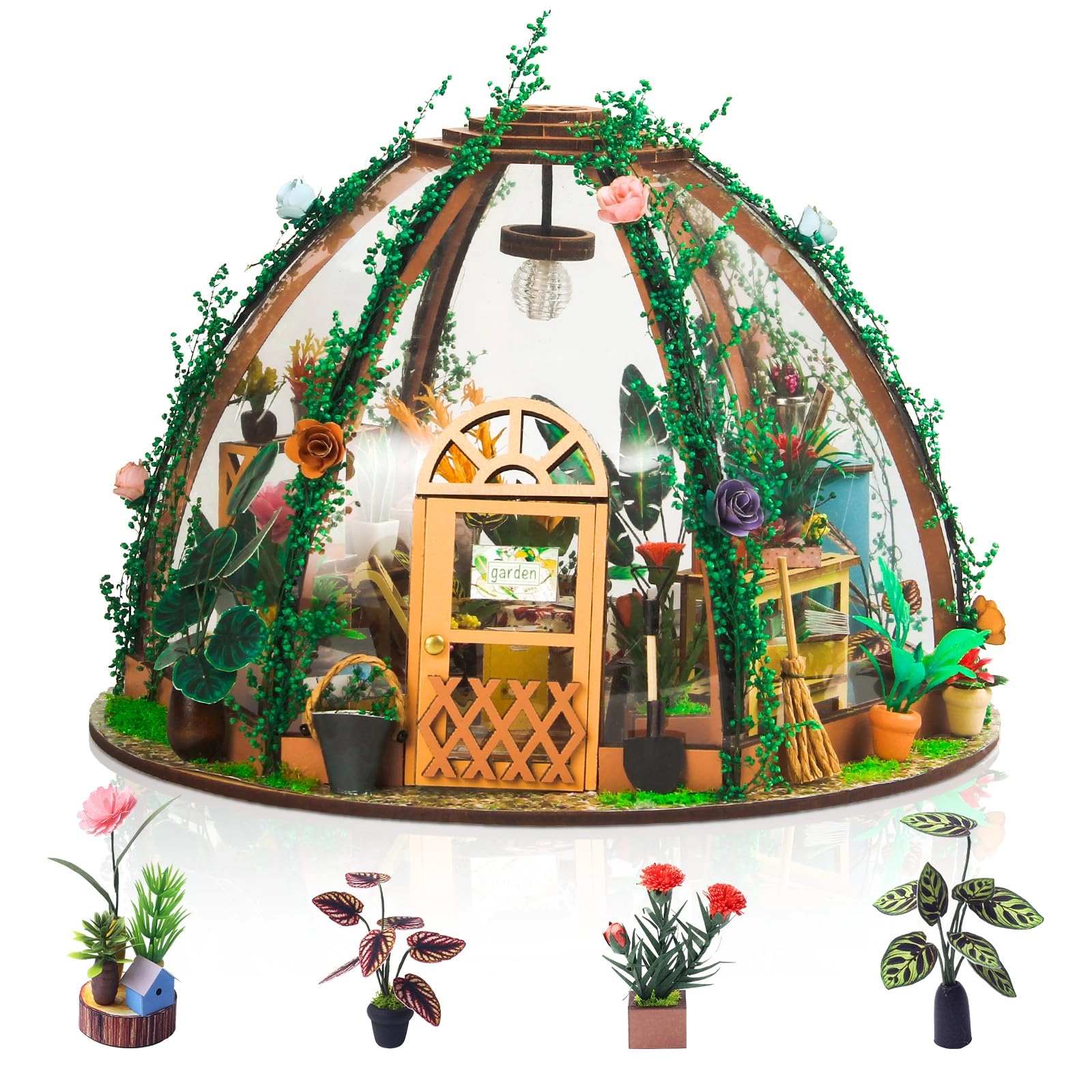 Foyucool Miniature Dollhouse Kit - Flower House
