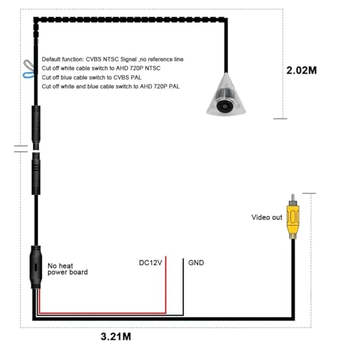 Car Reversing Camera - Night vision 1280x720P