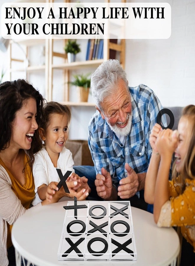 Tic Tac Toe - Acrylic Black and White + 4 in a Row