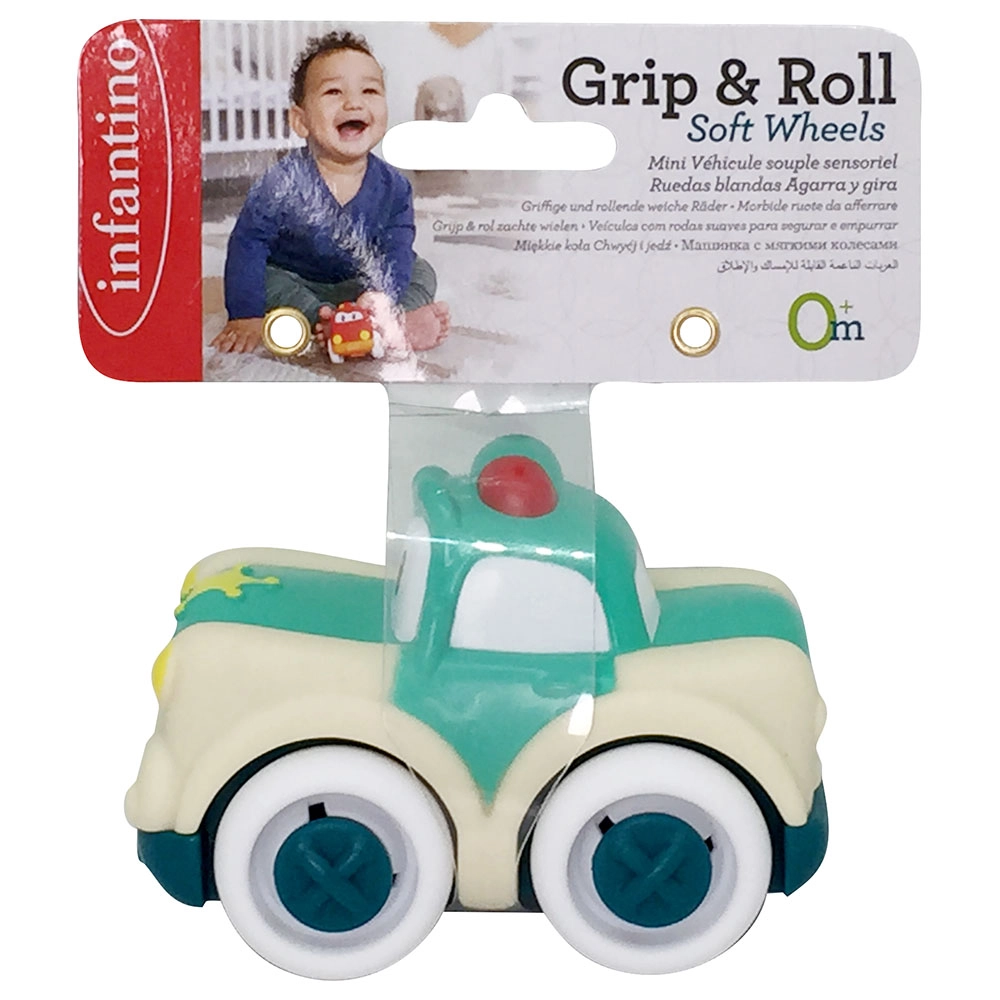Grip & Roll Soft Wheels Baby Toy - Police Car