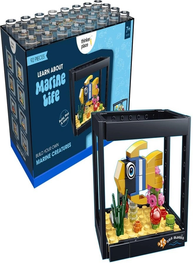 ThinkerPlace 8-in-1 Dream Ocean Fish Tank Blue-Spotted Flounder - 92 pcs