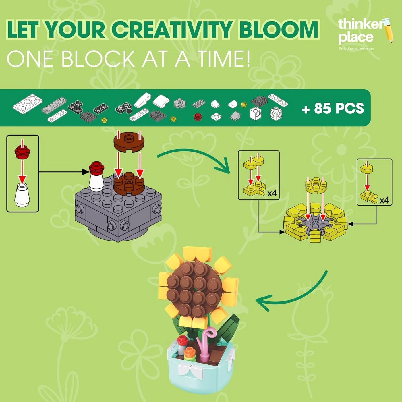 8-in-1 Flowers - Galsang Flower 85pcs