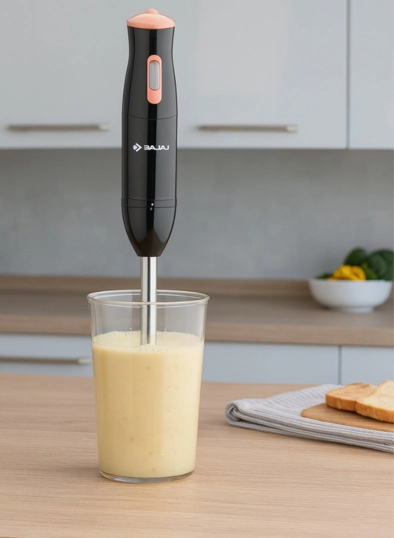 HB 21 Hand Blender - Stainless Steel Blade, Detachable Shaft, Ergonomic Handle