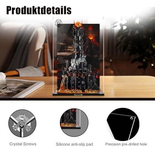 Acrylic Display Case for LEGO 10333 The Lord of the Rings: Barad-dür