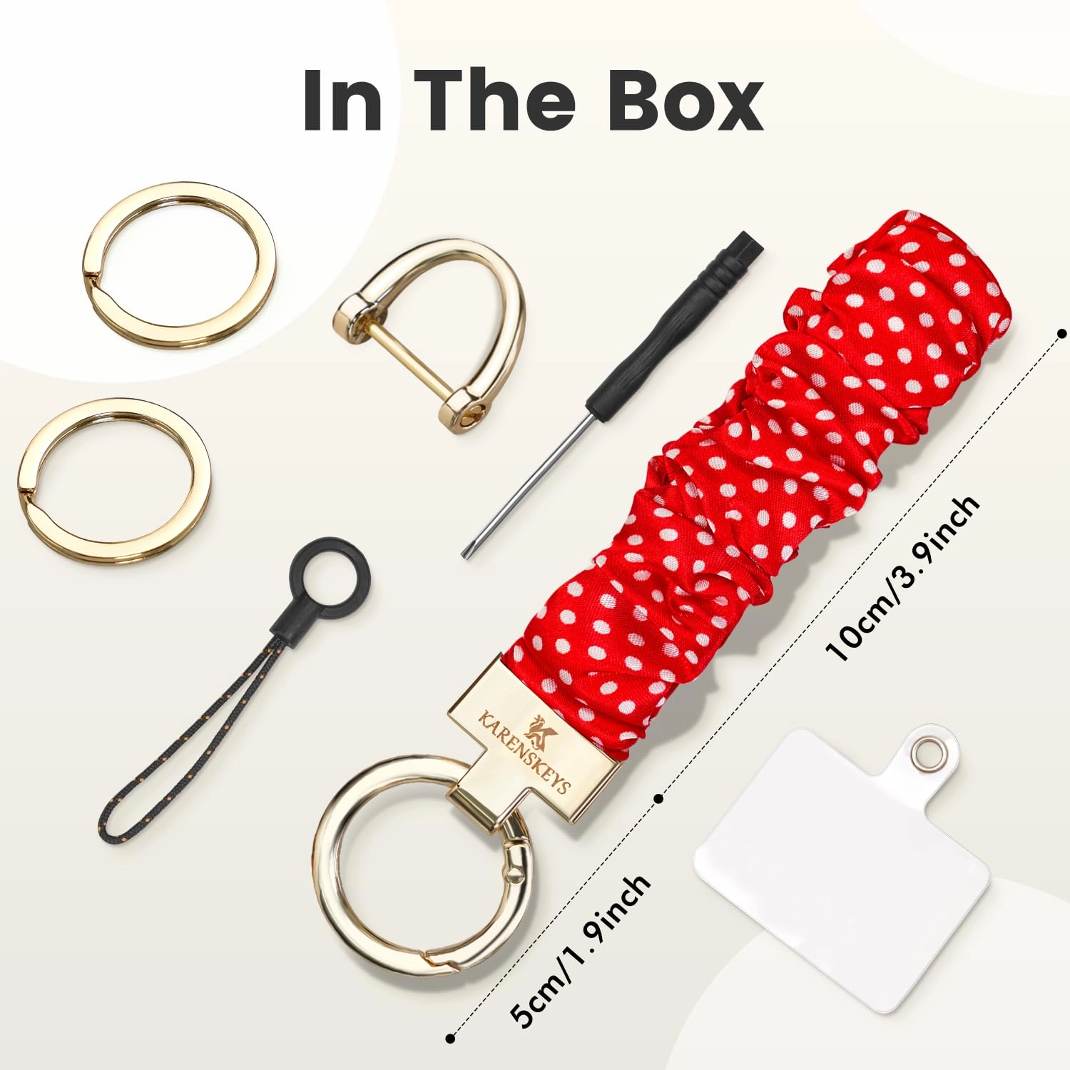 Scrunchie Keychain Wristlet - Colour